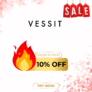 Vessit Coupon Code Extra 10% Off Sitewide